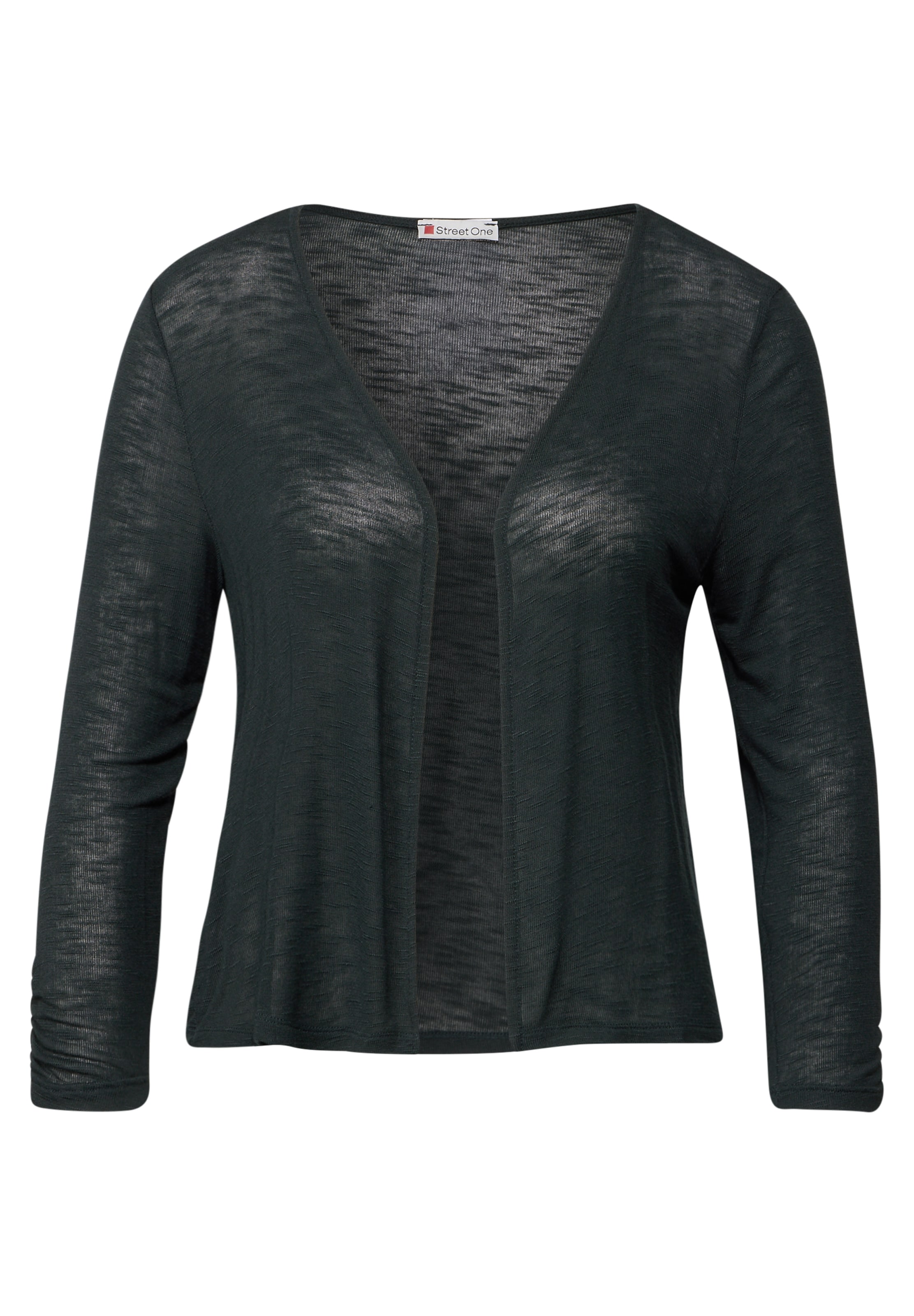 STREET ONE Πλεκτή ζακέτα 'Suse' σε πράσινο: μπροστά