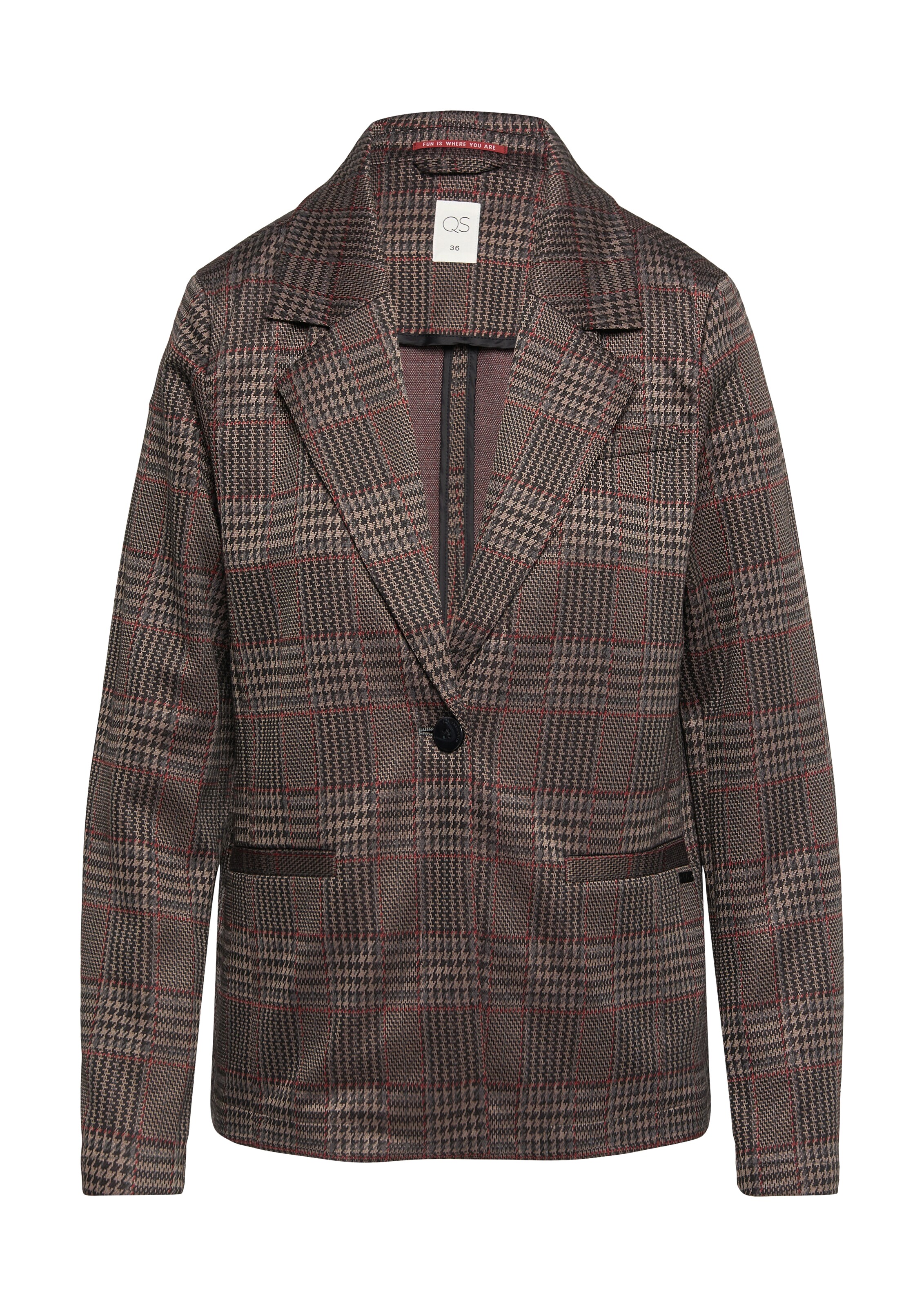 Blazer QS en marron : devant