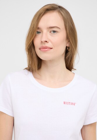 MUSTANG T-Shirt 'Alma' in Weiß