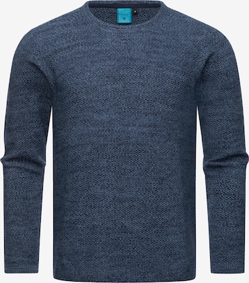 Ragwear Trui 'Knitson' in Blauw: voorkant