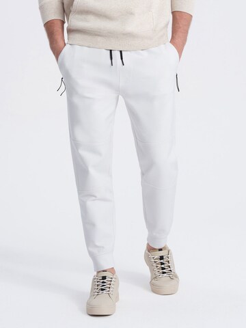 Regular Pantalon 'PASK-0142' Ombre en blanc : devant