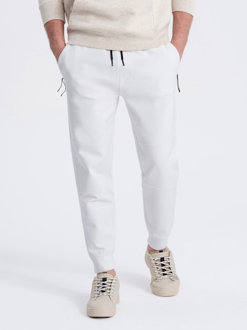 Ombre Regular Pants 'PASK-0142' in White: front