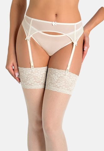 TEYLI Garters 'Eleonora' in Beige: front