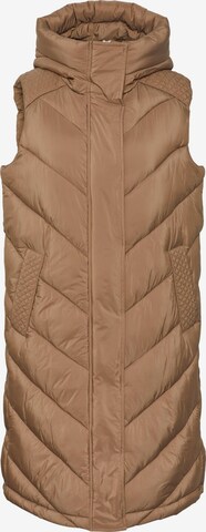 Y.A.S Bodywarmer 'CARI' in Bruin: voorkant