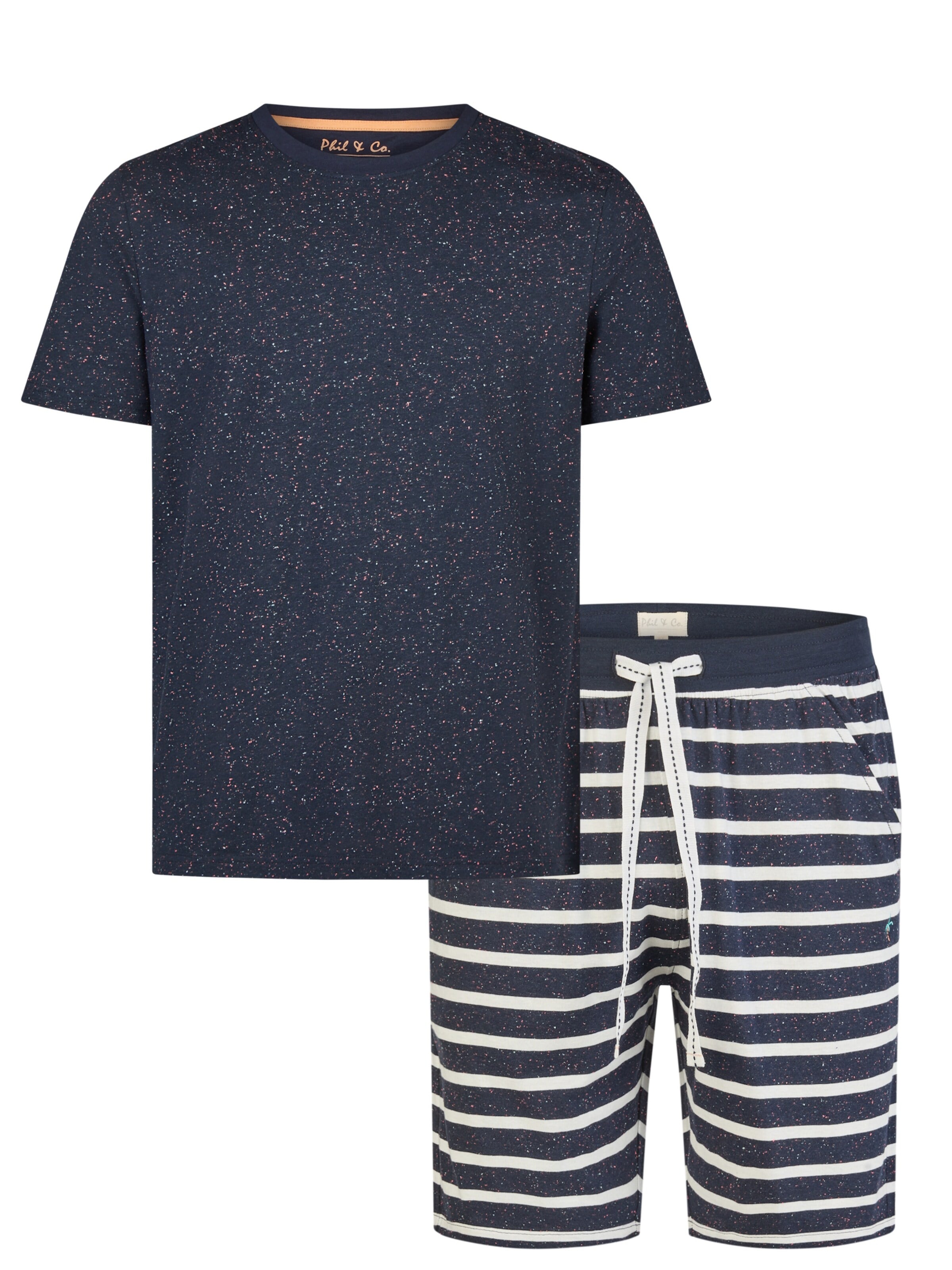 Phil & Co. Berlin Short Pajamas in Blue: front