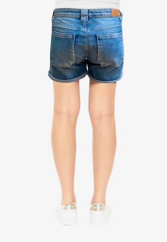 Le Temps Des Cerises Regular Jeans-Shorts 'BLOOM' in Blau