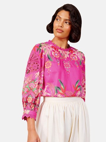 love & roses - Blusa en rosa: frente