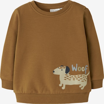 Sweat 'NBMVONNE' NAME IT en marron : devant