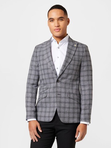 BURTON MENSWEAR LONDON Slim Fit Сако в сиво: отпред