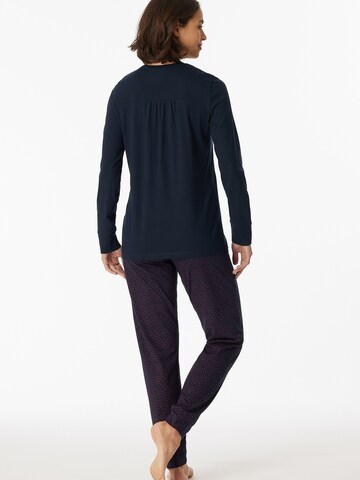 SCHIESSER Schlafanzug ' Comfort Essentials ' in Blau