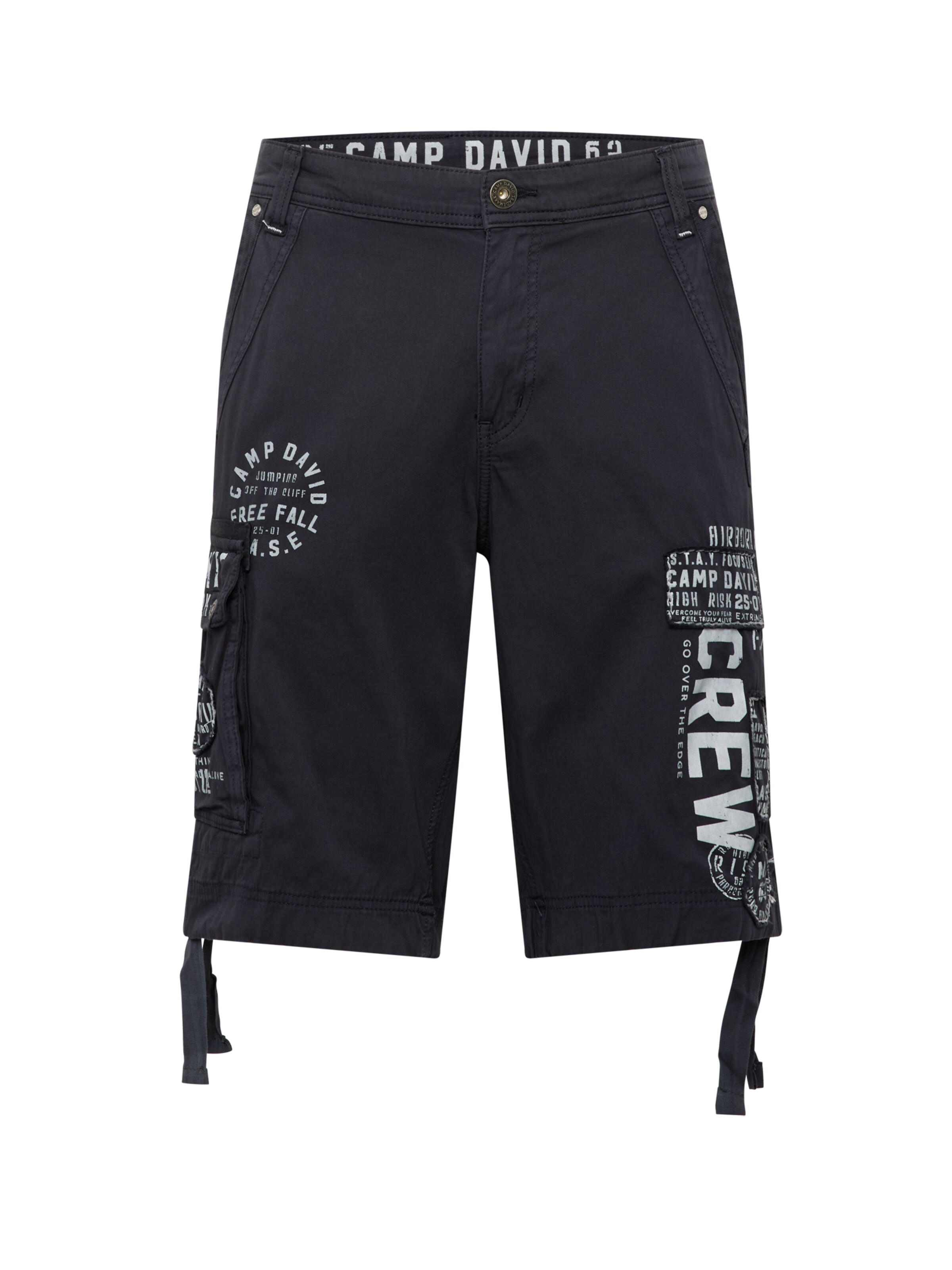 CAMP DAVID Regular Shorts 'Base Jumping' in Blau: Vorderseite