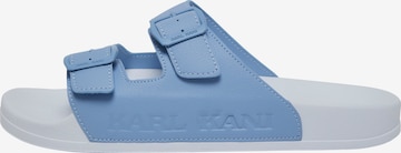 Karl Kani - Sapato aberto em azul: frente