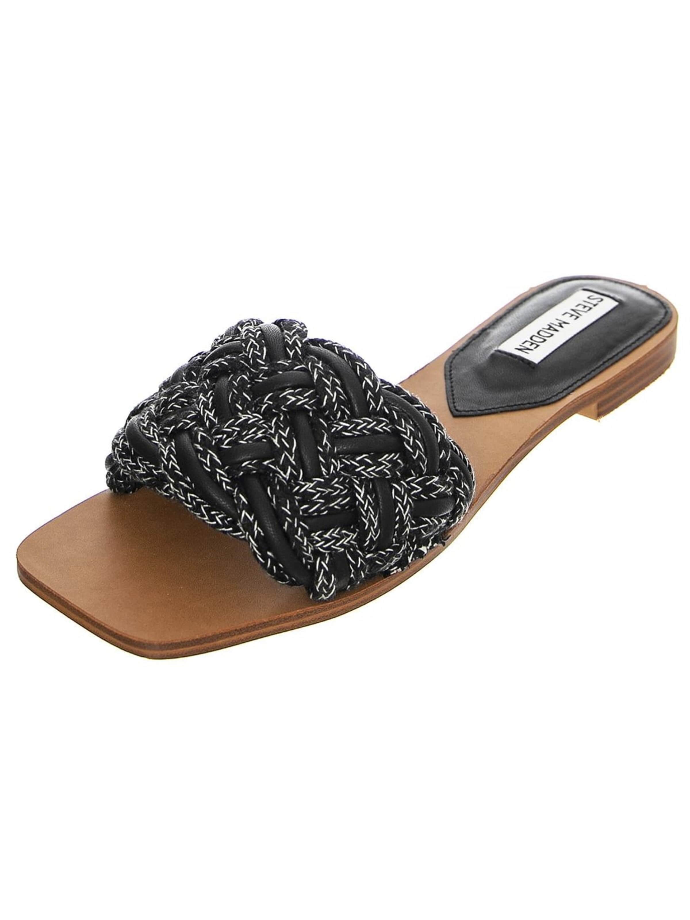 STEVE MADDEN Pantoletter 'Womens Nightfall Black Multi Sandals' i sort: forside