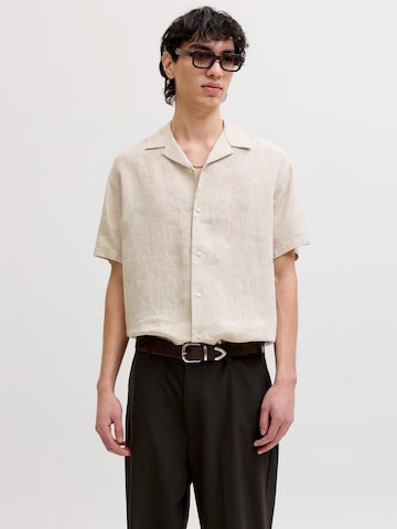 JACK & JONES Классический крой Рубашка 'JPRBLALAWRENCE' в Серый: спереди