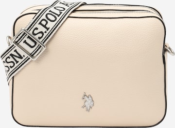 U.S. POLO ASSN. - Mala de ombro 'New Mansion' em branco: frente