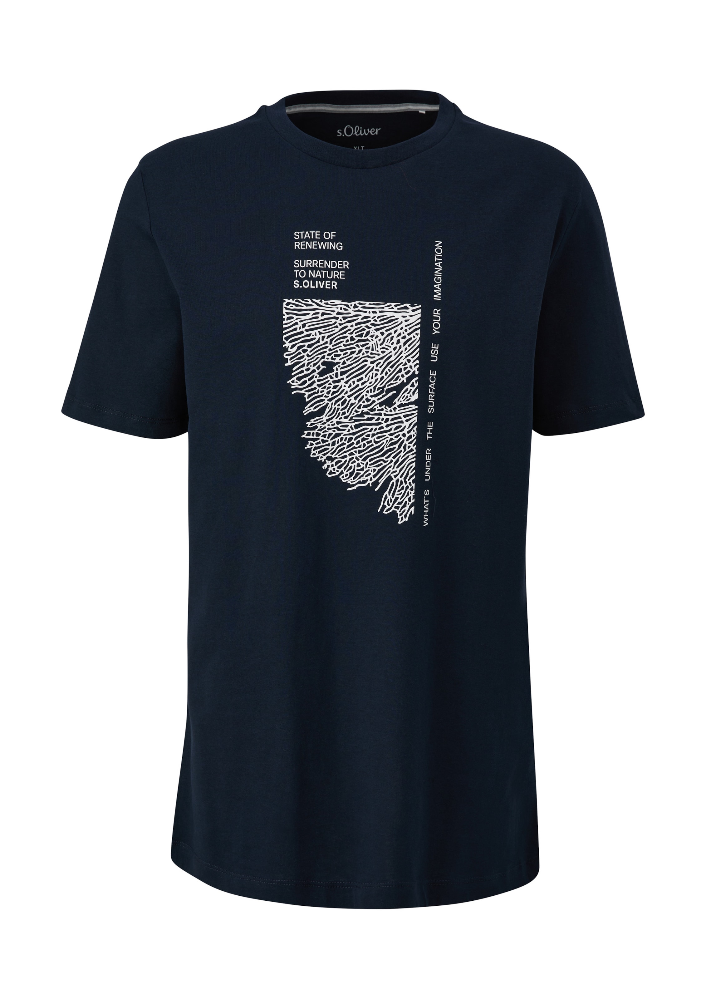 s.Oliver Red Label Big & Tall T-Shirt in Blau: Vorderseite