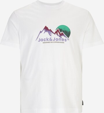 Jack & Jones PlusMajica 'SILVERLAKE G' - bijela boja: prednji dio