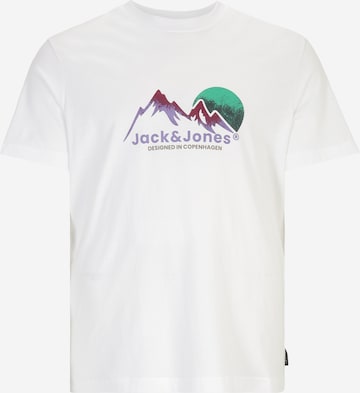 Jack & Jones Plus - Camisa 'SILVERLAKE G' em branco: frente