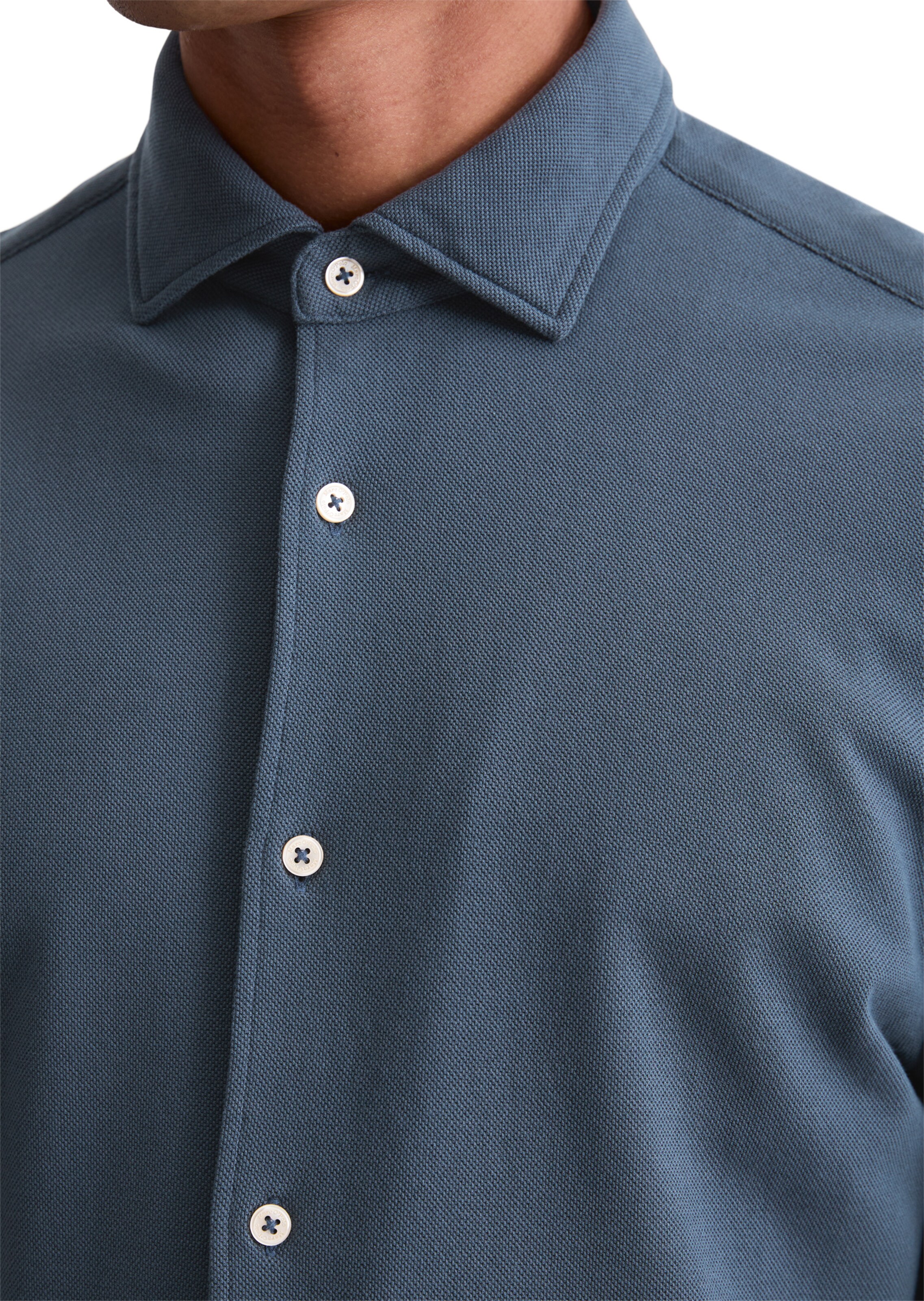 mėlyna Marc O'Polo Standartinis modelis Marškiniai