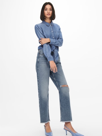 Jaqueline de Yong Blouse 'Jasper' in Blauw