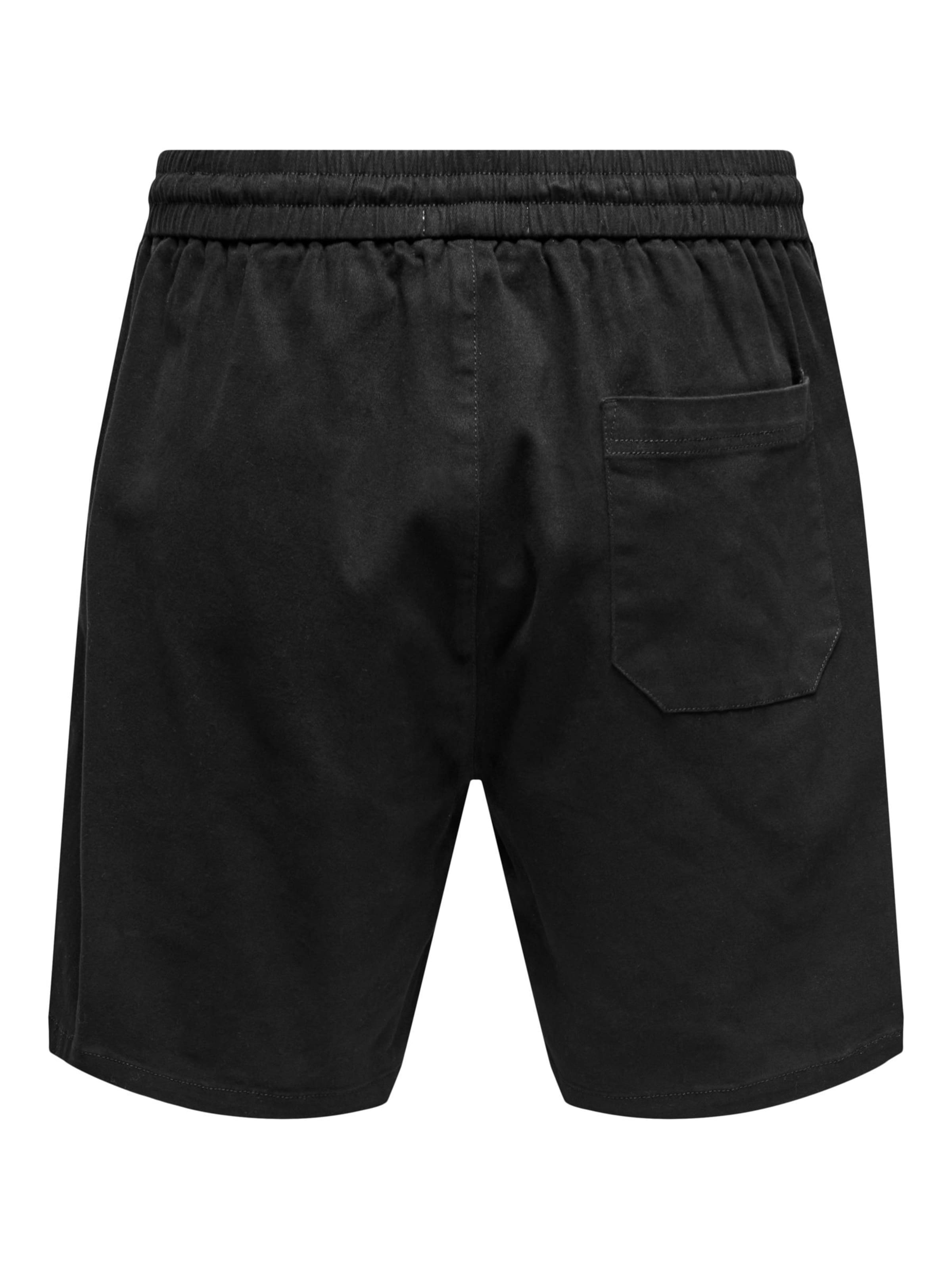 Only & Sons Regular Trousers 'ONSTEL' in Black