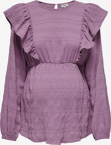Only Maternity Blouse in Purple: front