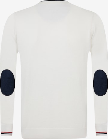 DENIM CULTURE Pullover 'Mark' in Weiß