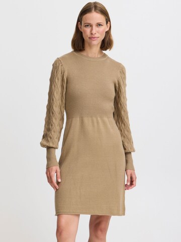 b.young - Vestido de punto ' BYNONINA RIB DRESS 2 - ' en marrón