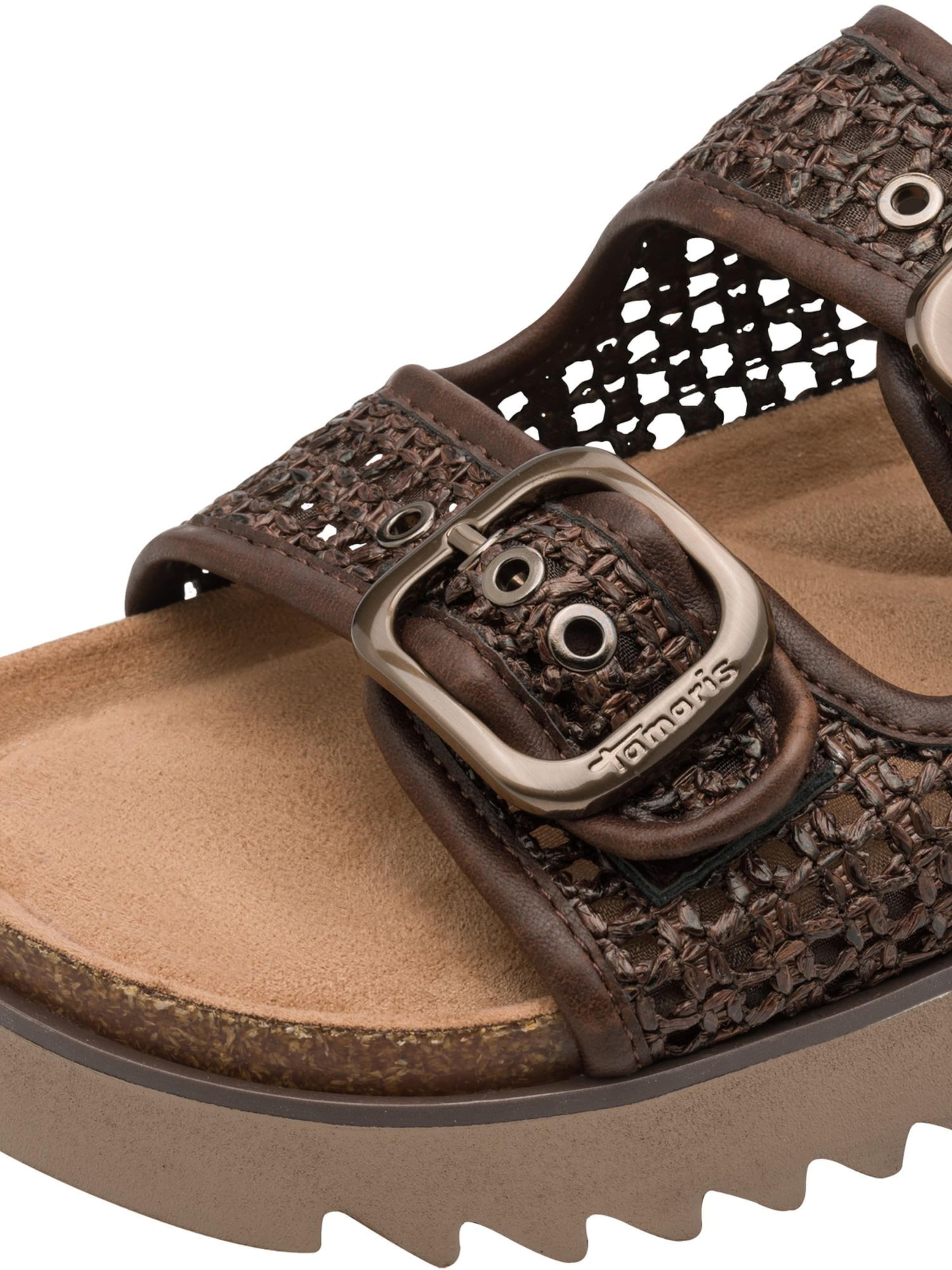 Mule Tamaris en marron