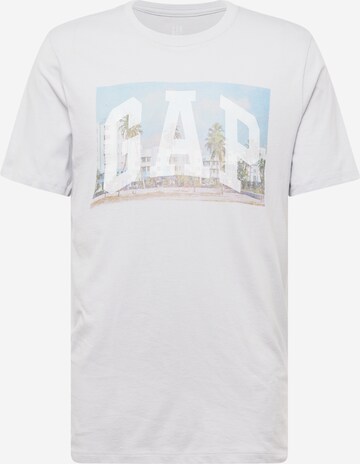 T-Shirt 'BEACH PHOTOREAL' GAP en gris : devant