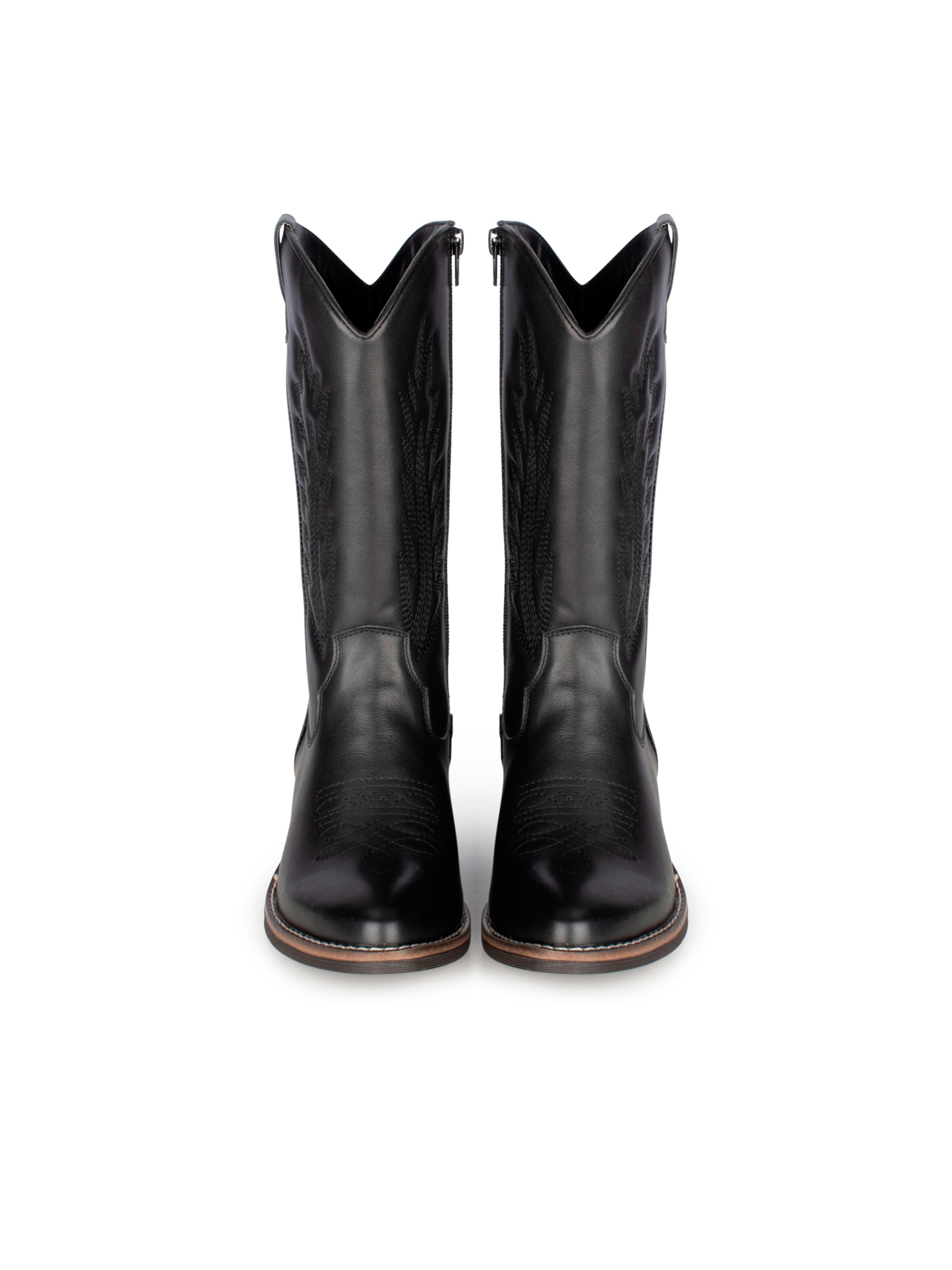 PS Poelman Cowboylaarzen 'Billy' in Zwart