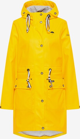 Manteau fonctionnel Schmuddelwedda en jaune : devant