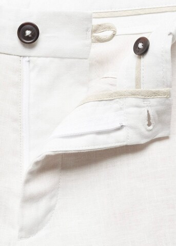 MANGO MAN Regular Pants 'Carp' in White