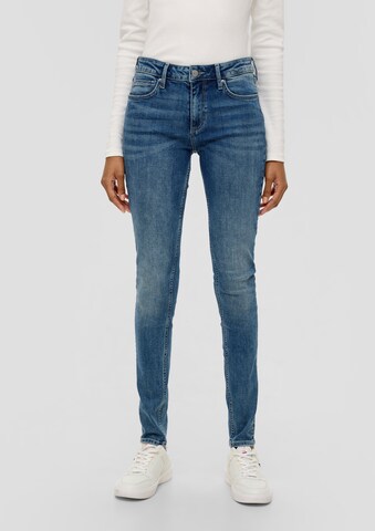 Skinny Jean 'Sadie' QS en bleu : devant