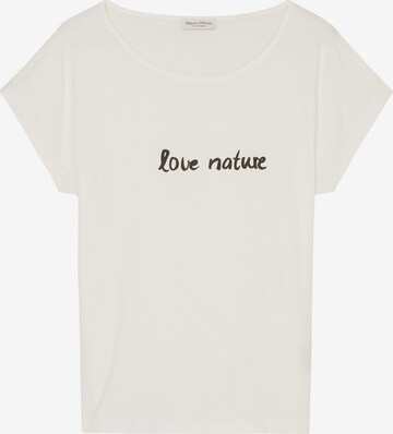 T-shirt Marc O'Polo en beige : devant