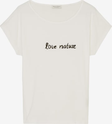 T-shirt Marc O'Polo en beige : devant