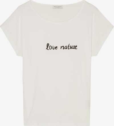 Marc O'Polo T-shirt en noir / blanc naturel, Vue avec produit