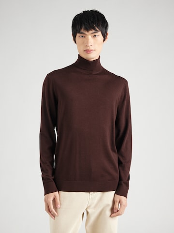 SELECTED Trui 'SLHTRAY' in Bruin: voorkant