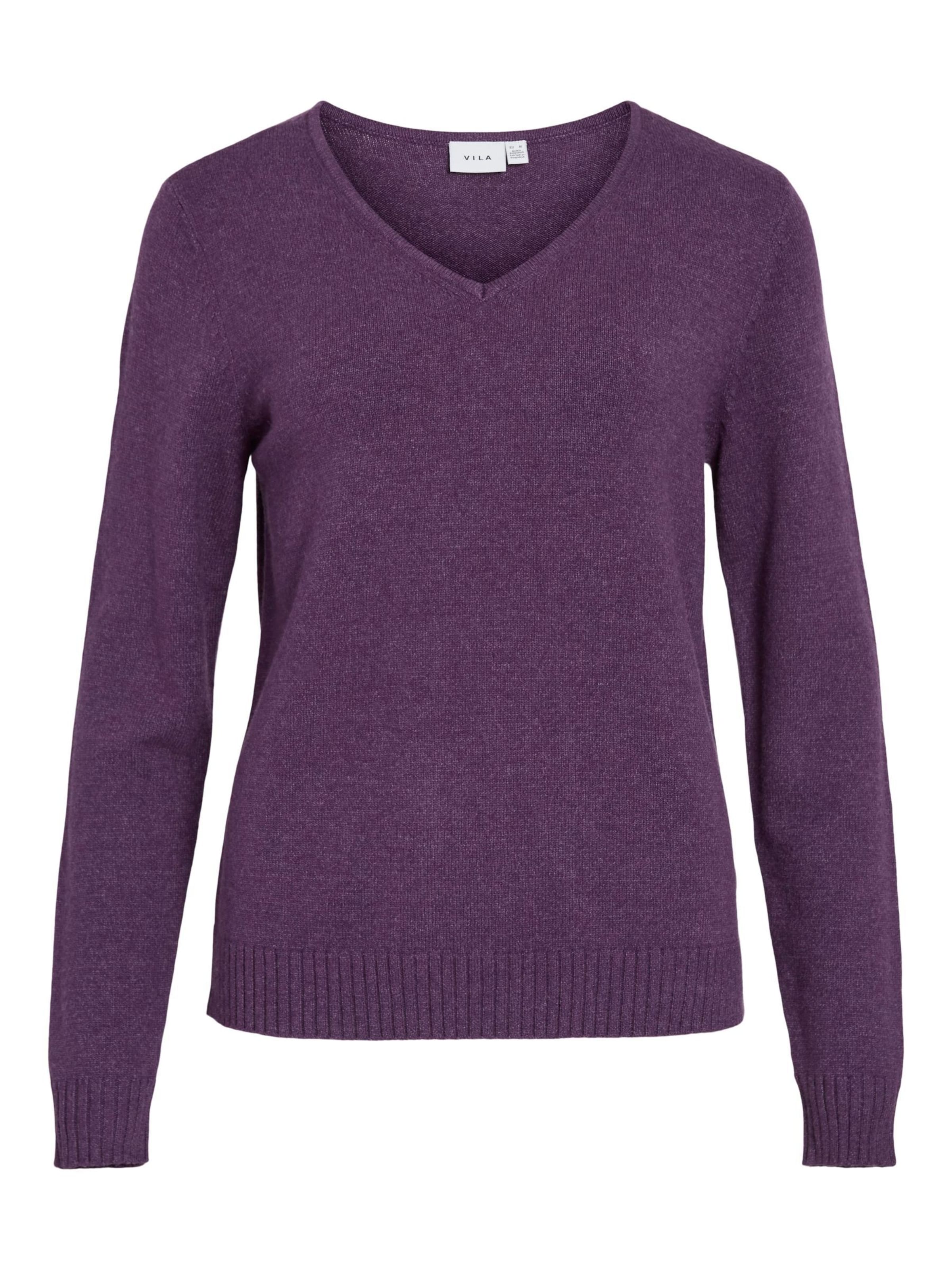 Pull-over 'VIRIL' VILA en violet : devant