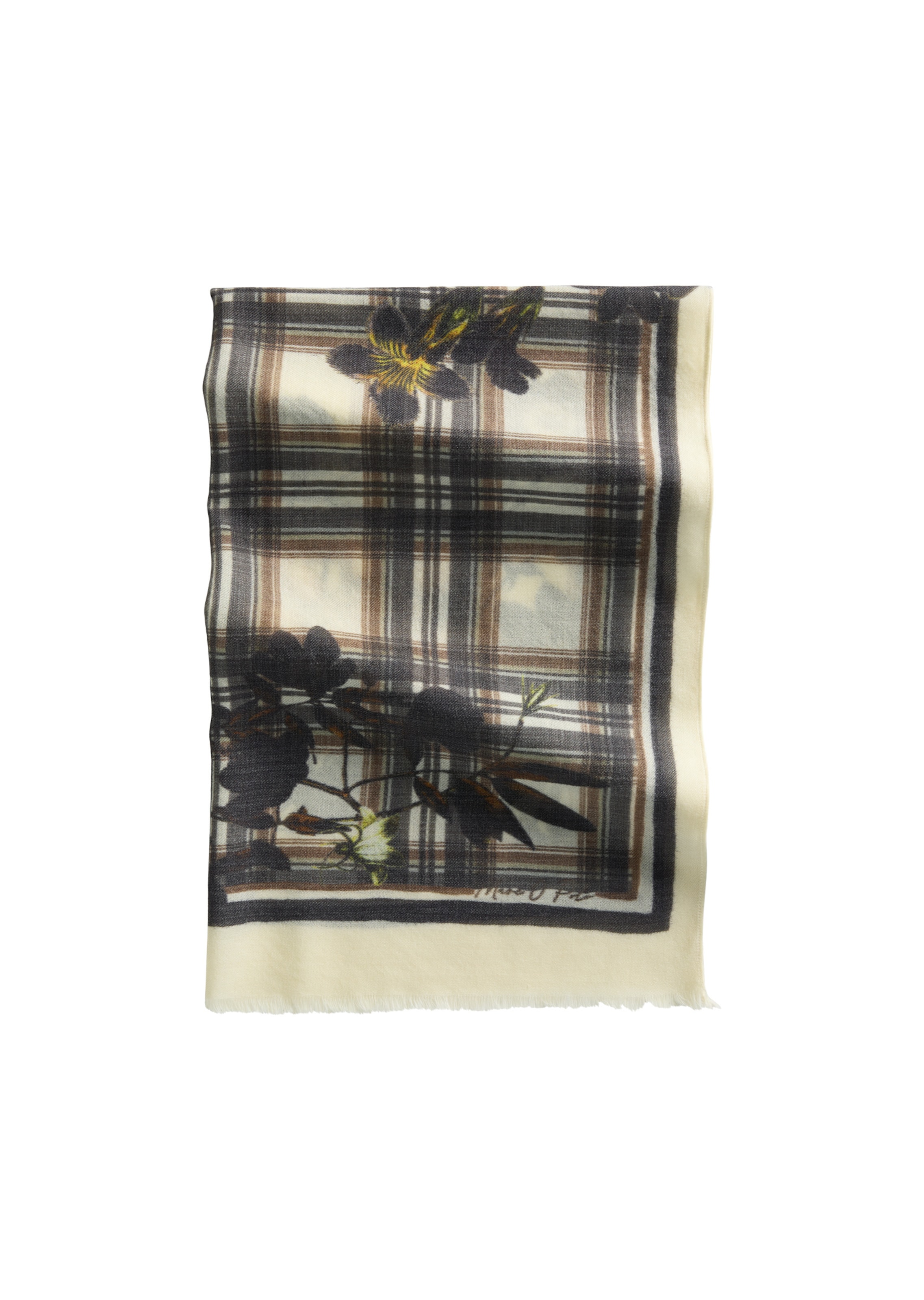 Marc O'Polo Écharpe en One Size en mélange de couleurs / noir, Vue avec produit