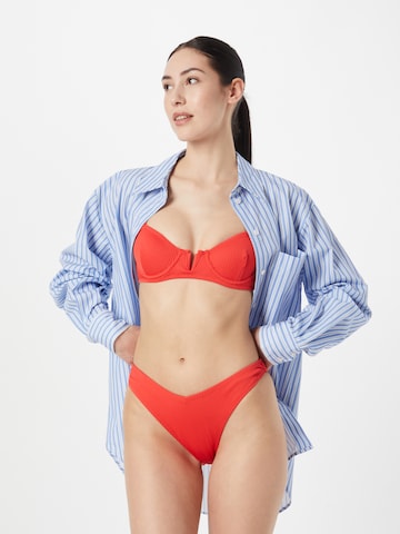 Nasty Gal Balconette Bikini in Red