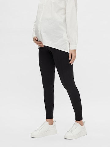 MAMALICIOUS Skinny Leggings in Black: front