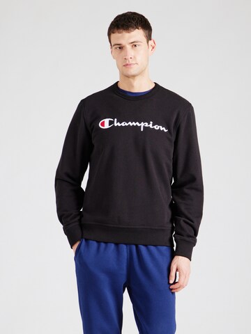 Champion Authentic Athletic Apparel Sweatshirt in Black: front