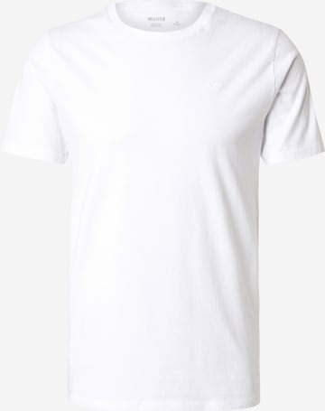 Tricou de la HOLLISTER pe alb: față
