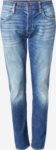 mėlyna G-STAR Prigludęs Džinsai '3301': priekis