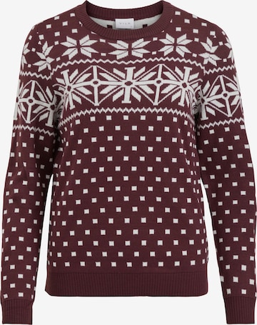 VILA Sweater 'Flake' in Red: front