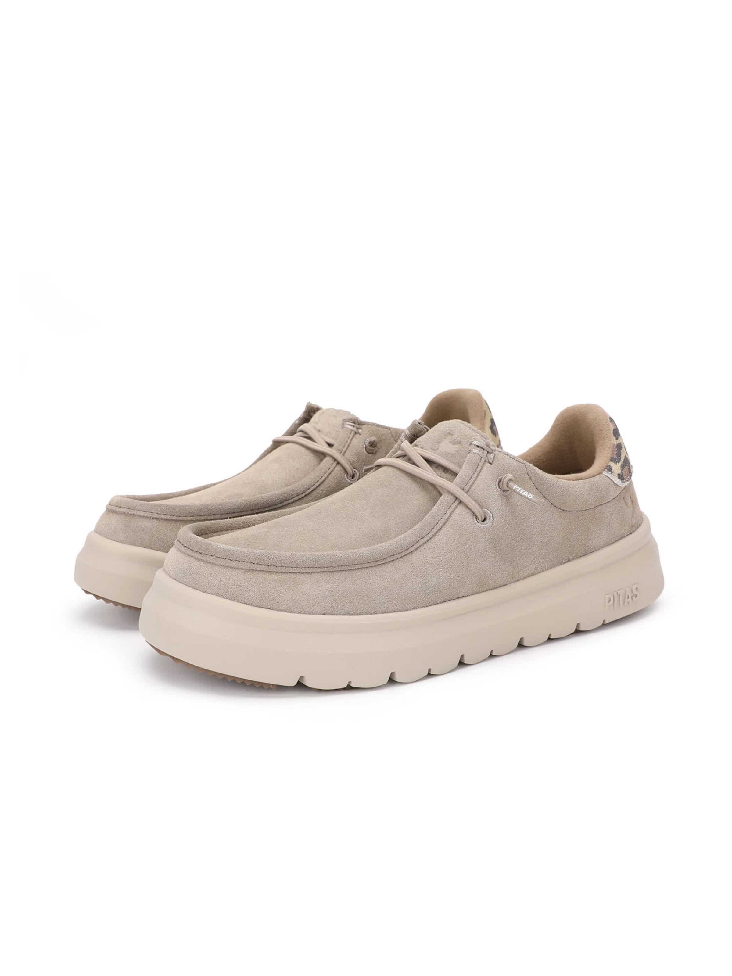 Walk In Pitas Moccasin 'Lyon' in Beige: front