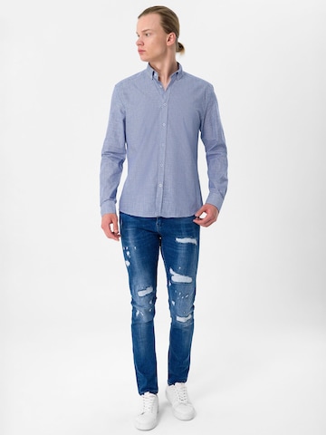 Moxx Paris Regular fit Button Up Shirt in Blue