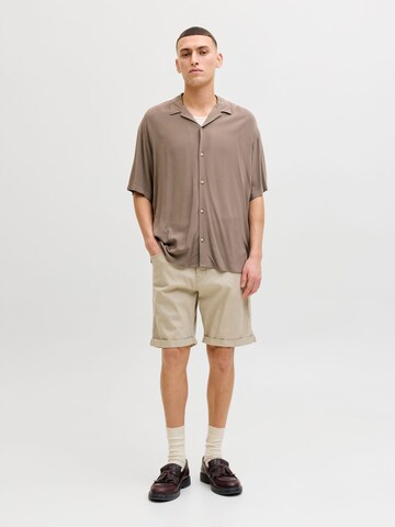 JACK & JONES - Ajuste confortable Camisa 'JJEJeff' en marrón