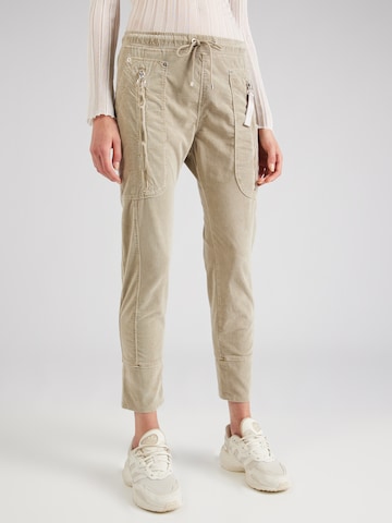 MAC Tapered Broek 'FUTURE' in Beige: voorkant